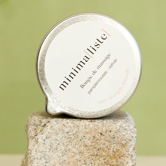 Bougie de massage naturelle aux huiles végétales (160 gr)