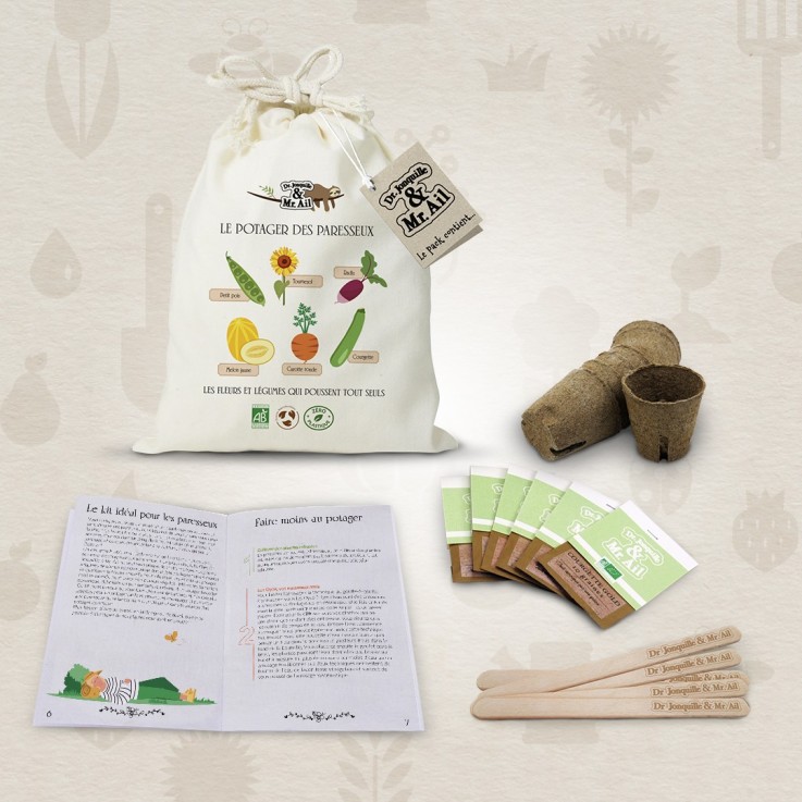 Kit de graines bio - Le potager des paresseux