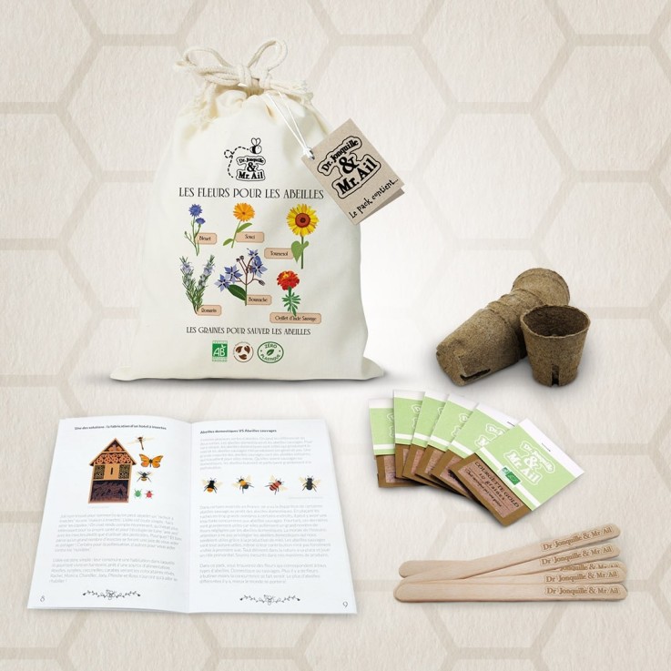 Kit de graines bio - Les fleurs pour les abeilles