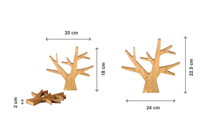 Dessous de plat L'Arbre Petit modèle en bois