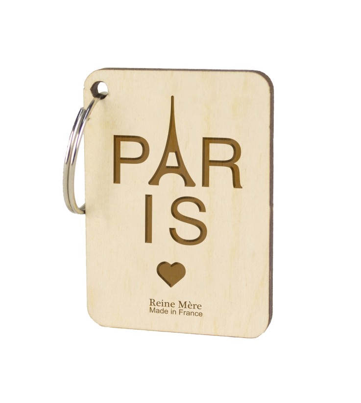 Porte-clés Paris en bois