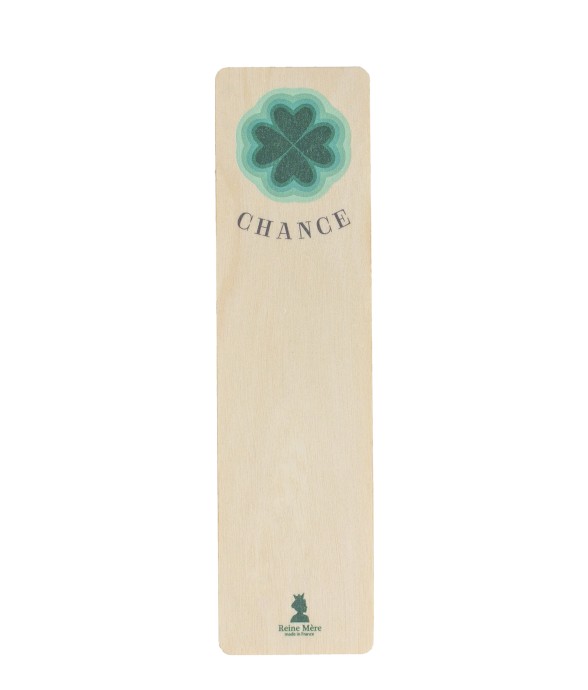 Marque-pages en bois Chance