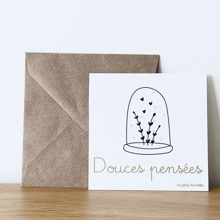 Carte de correspondance - Douces pensées