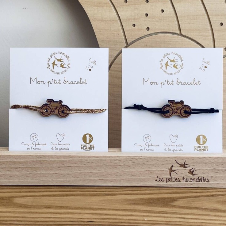Bracelet en bois - Vélo bucolique