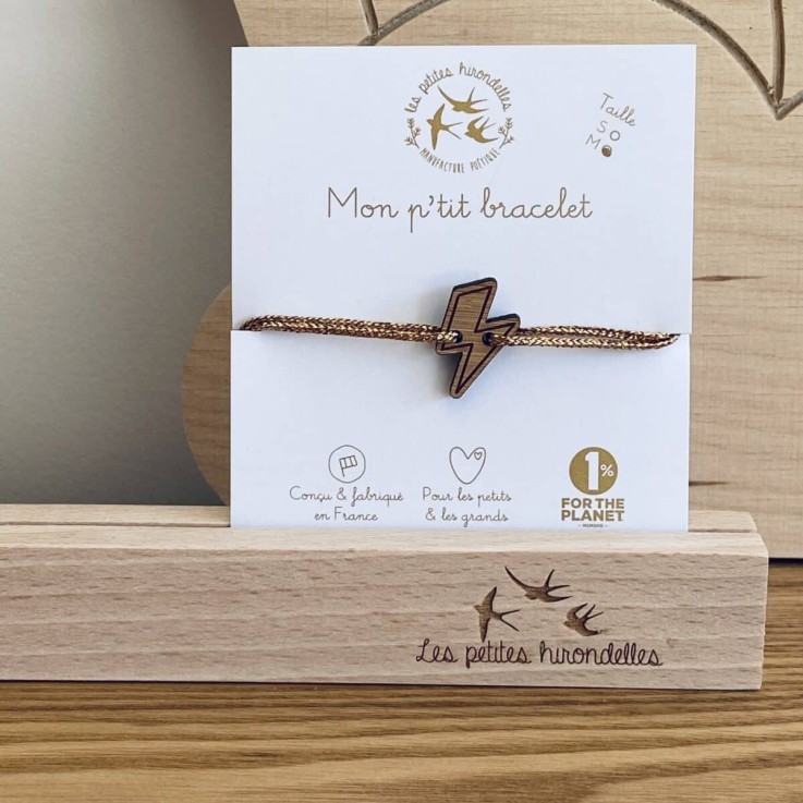 Bracelet en bois - Eclair