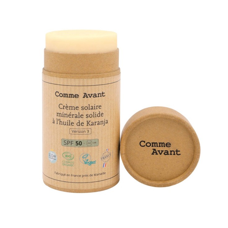 Crème Solaire Minérale Solide SPF50 Bio