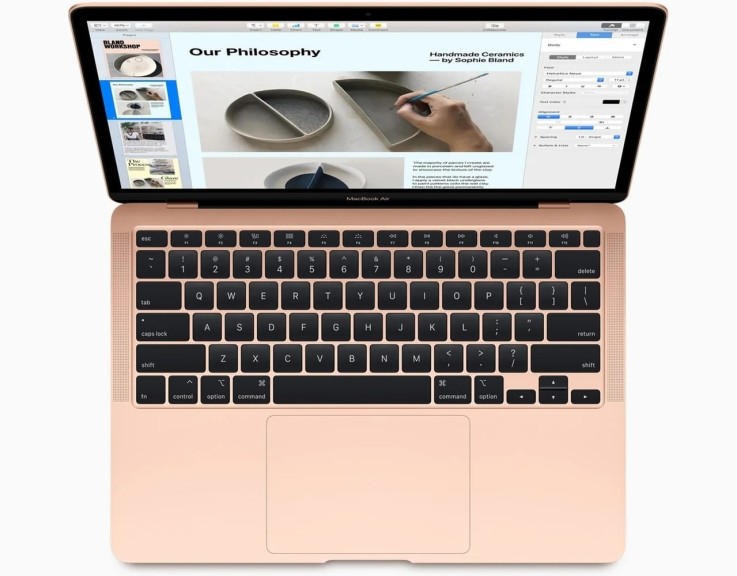 Apple Macbook Air (2020) Or Rose 8Go/256Go (MWTJ2FN/A)