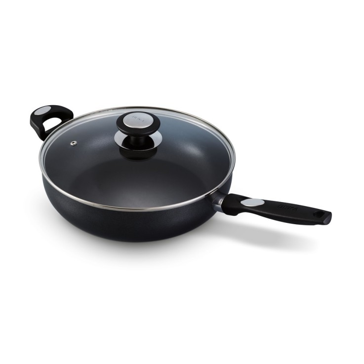 Sauteuse avec couvercle Pro induc 28 cm en aluminium