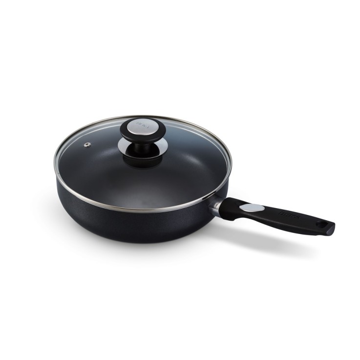 Sauteuse avec couvercle Pro induc 24 cm en aluminium