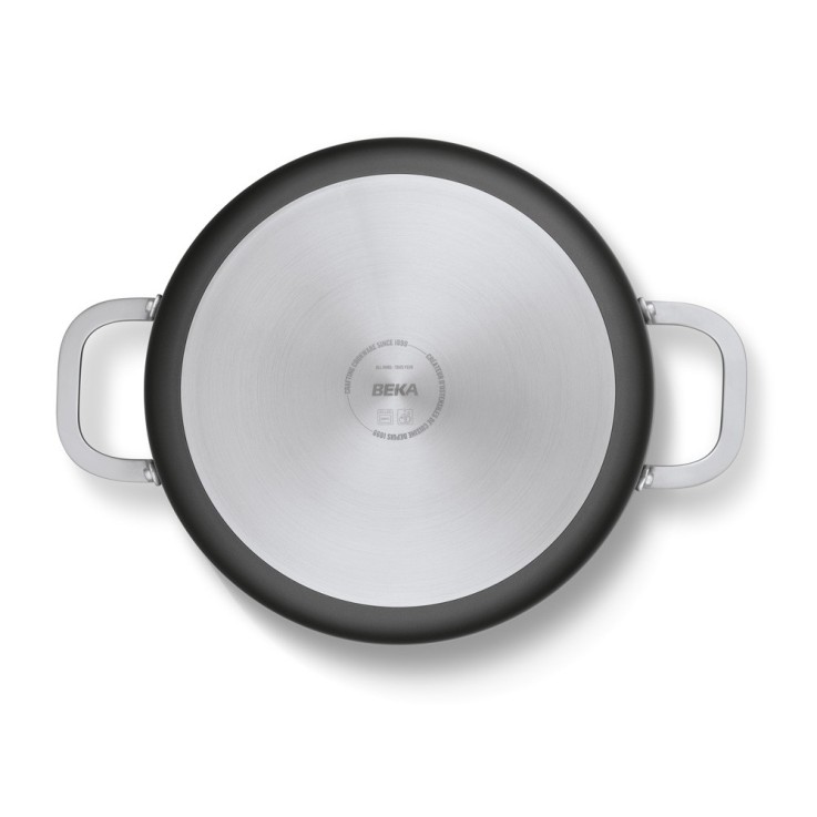 Sauteuse en aluminium 2 anses avec couvercle 28 cm Maestro en acier