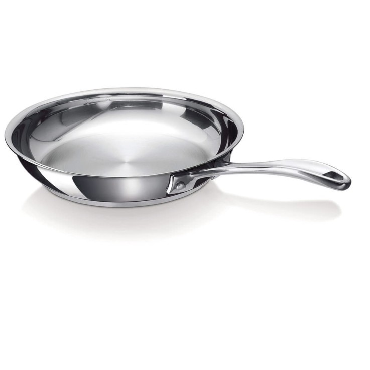 Poêle Chef Lisse 24 cm en inox en acier inoxydable (inox)