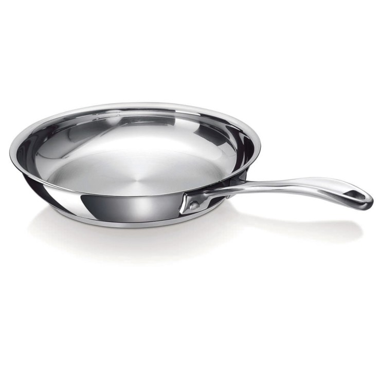 Poêle Chef Lisse 28 cm en inox en acier inoxydable (inox)