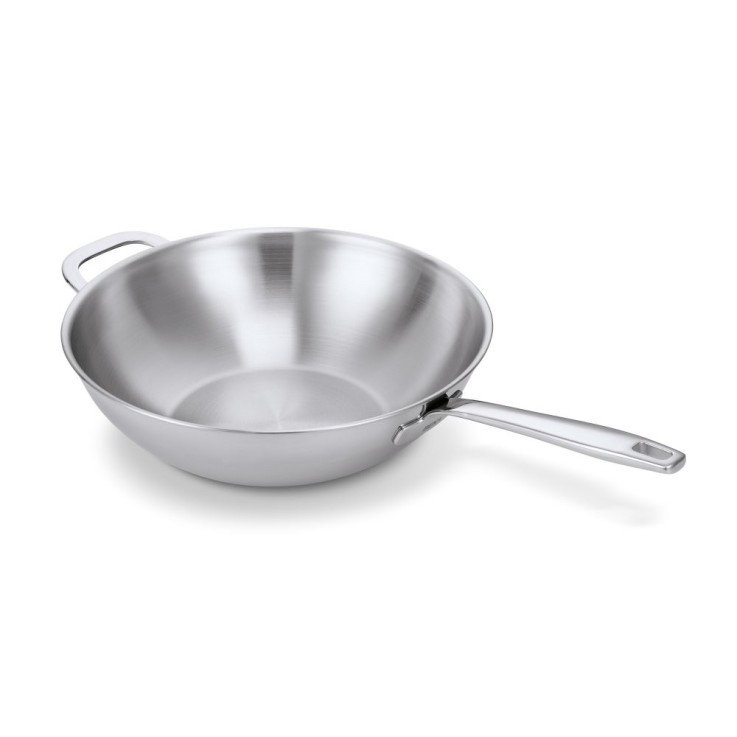 Poêle wok multiply Maestro 30cm en acier inoxydable (inox)