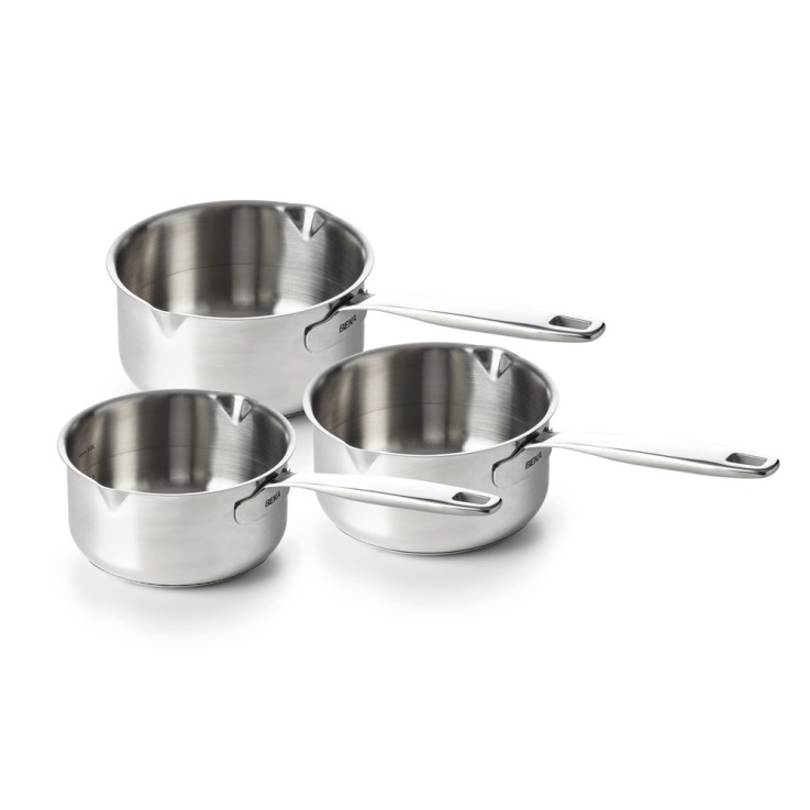 Série de 3 casseroles Maestro 16-18-20 cm en acier inoxydable (inox)