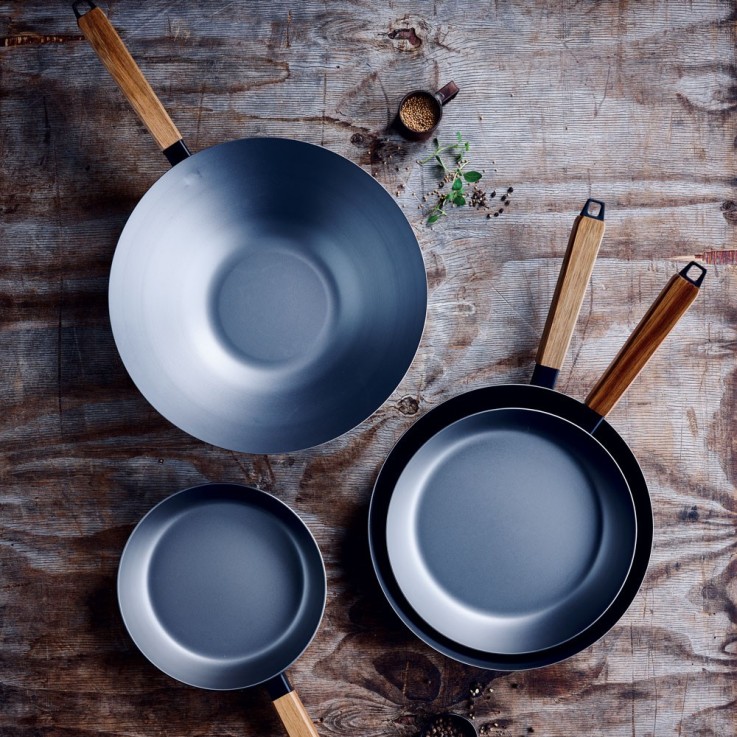 Poêle wok Nomad 20 cm en acier