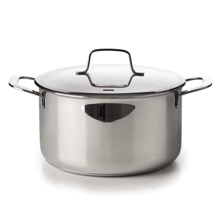 Faitout avec son couvercle Maestro 24 cm en inox en acier inoxydable (inox)