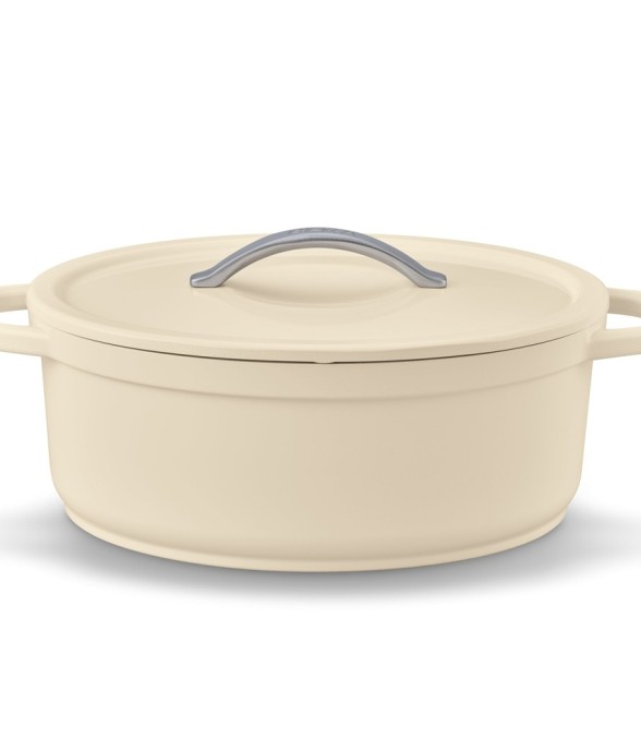 Cocotte ovale beige 31 cm 6...