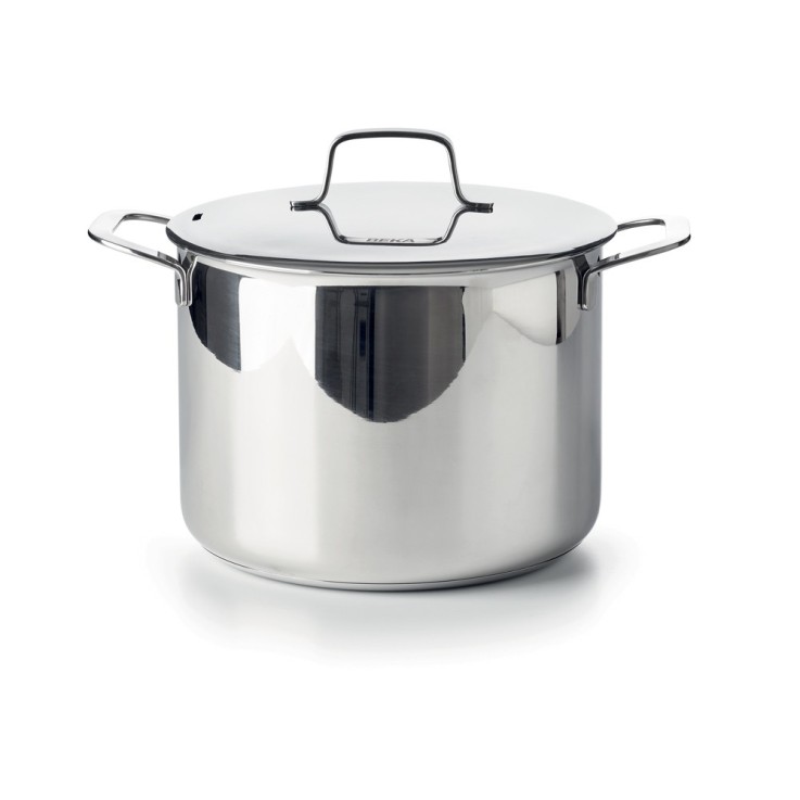 Marmite avec son couvercle Maestro 24 cm en acier inoxydable (inox)