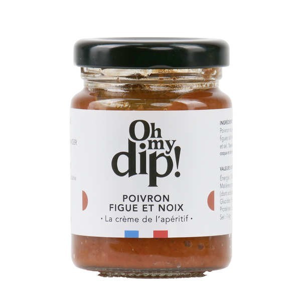 Tartinable de poivron figue et noix - Oh my Dip ! - Pot de 90g