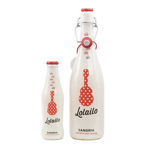 Sangria blanche espagnole Lolailo 7% - Bouteille de 75cl