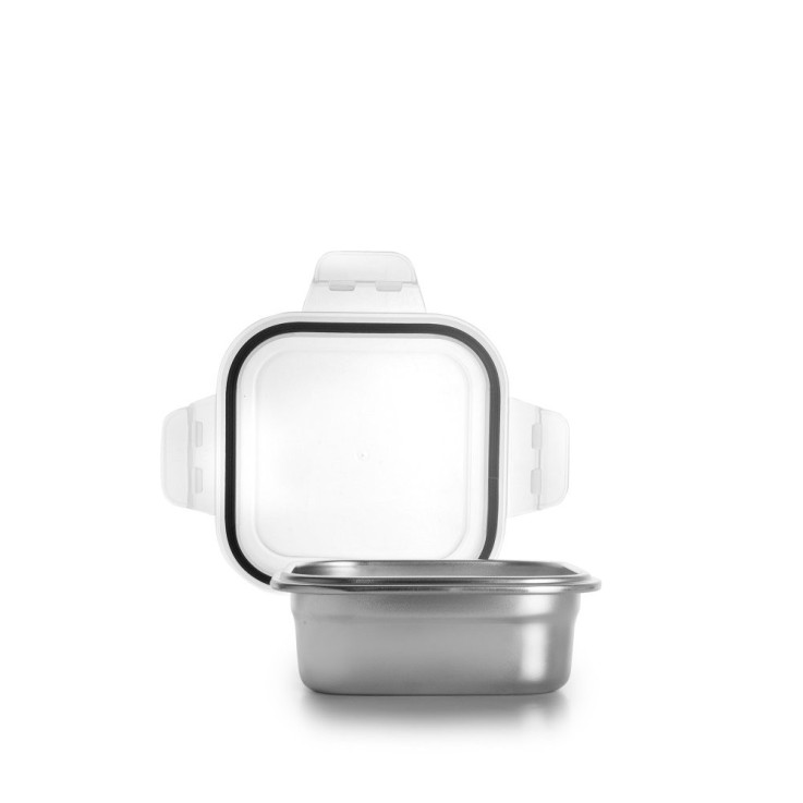 Boîte en inox carré Keepklin 500 ml en acier inoxydable (inox)
