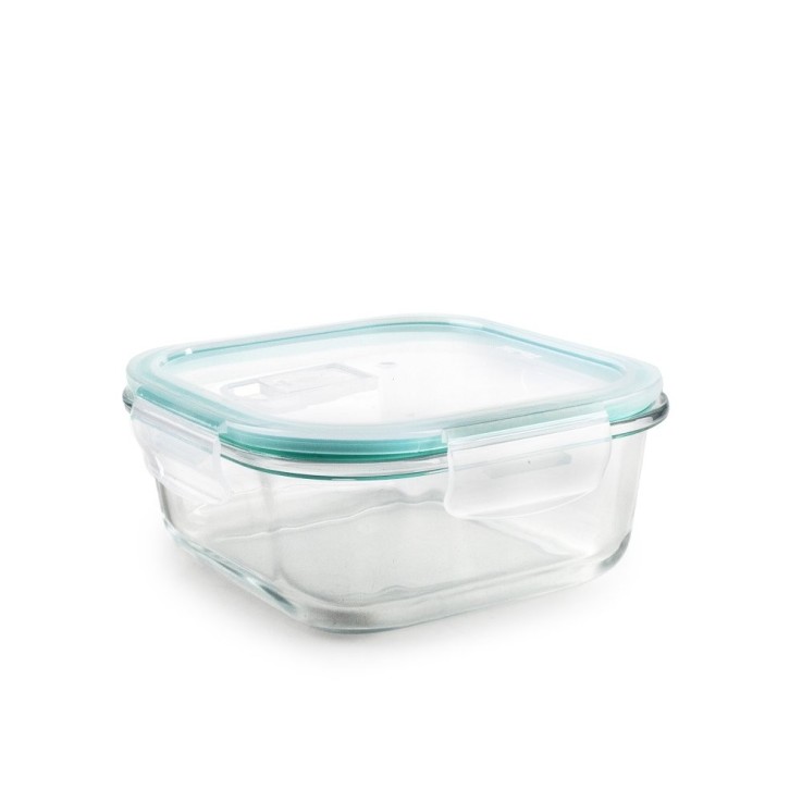 Boîte en verre carré Airvent 1.2 L en acier inoxydable (inox)