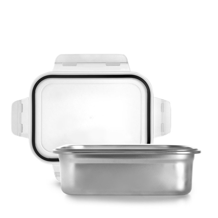 Boîte en inox rectangle Keepklinn 1.2 l en acier inoxydable (inox)