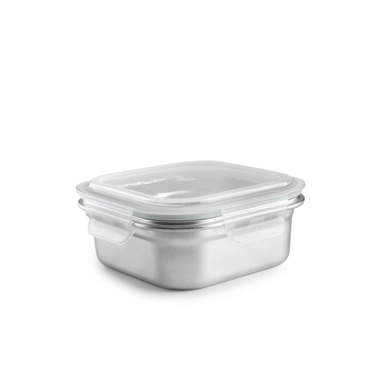 Boîte en inox carré Keepklin 800 ml en acier inoxydable (inox)