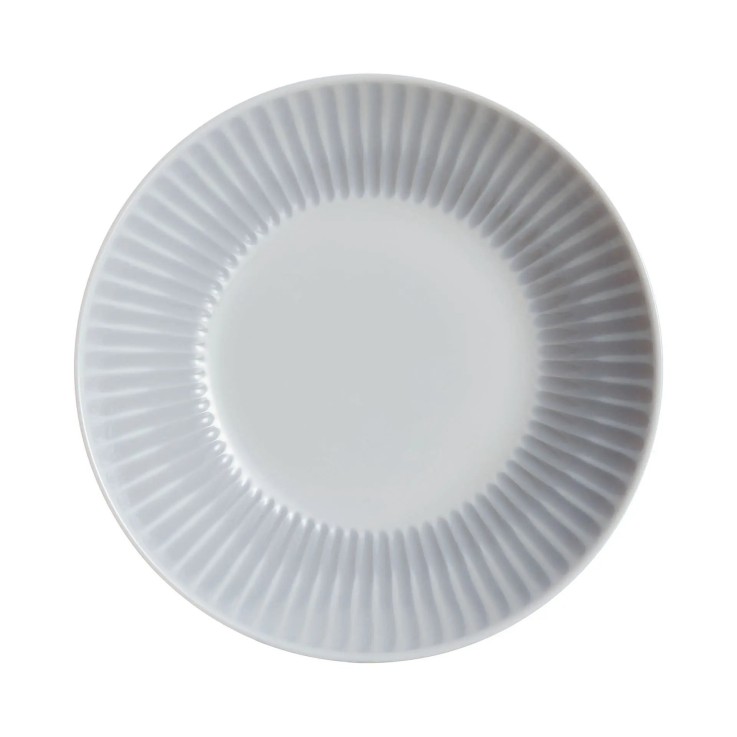 6 assiettes creuses grises 20 cm -COTTAGE