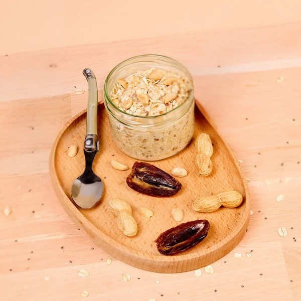 Flocon Rebel Overnight Oats bio - Cacahuètes - Sachet de 315g (7 portions)