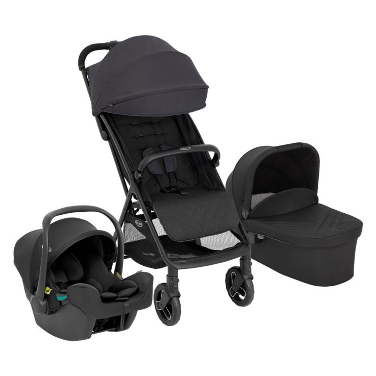 Poussette Trio Myavo Siège Auto SnugLite et Nacelle Myavo - Midnight Black
