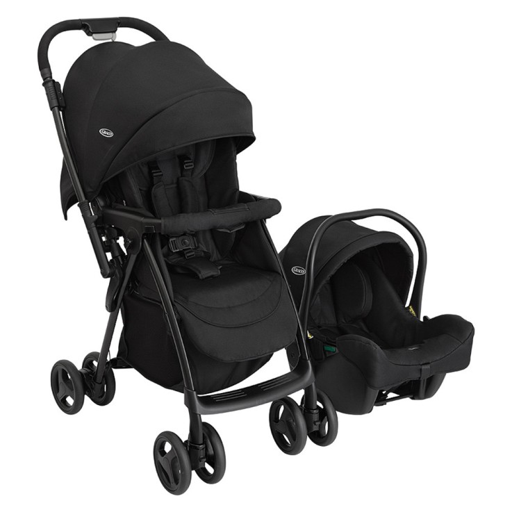 Poussette Duo Revaya et Siège Auto SnugLite - Midnight Black