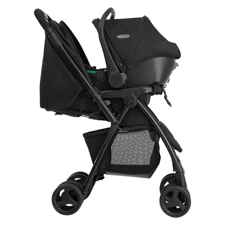 Poussette Duo Revaya et Siège Auto SnugLite - Midnight Black