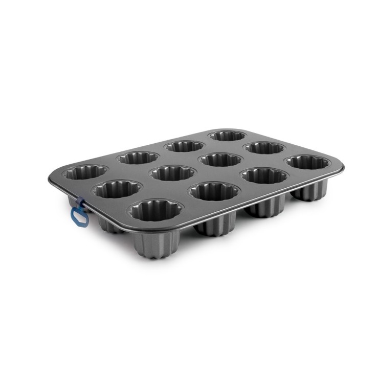 Plaque de 12 Canelés Moka en acier