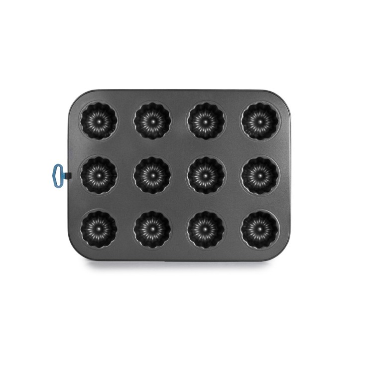 Plaque de 12 Canelés Moka en acier