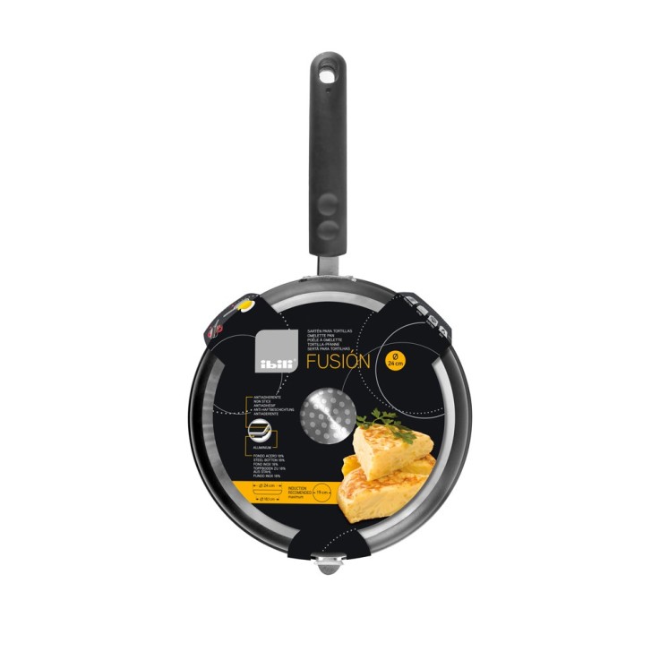 Poêle à omelette fusion 20 cm en acier inoxydable (inox)