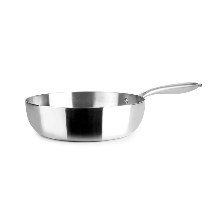 Poêle profonde Triply Natural 28 cm en aluminium