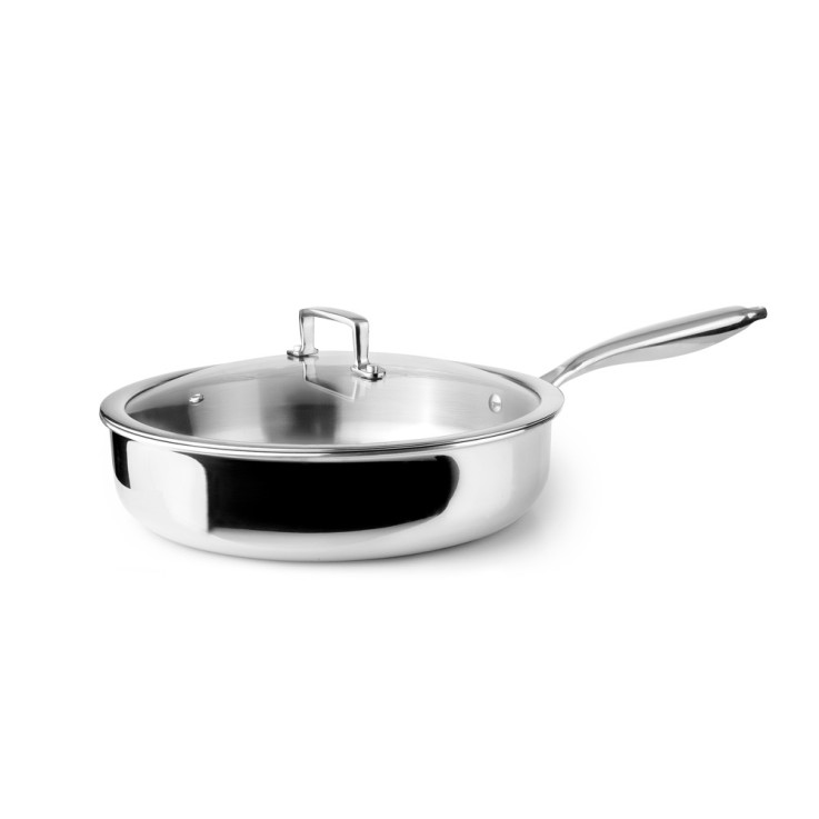 Sauteuse avec couvercle Triply Natural 28 cm en aluminium