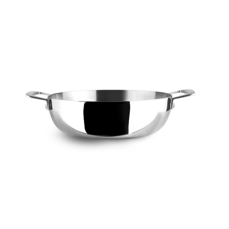Poêle profonde avec poignées triply 32 cm en aluminium