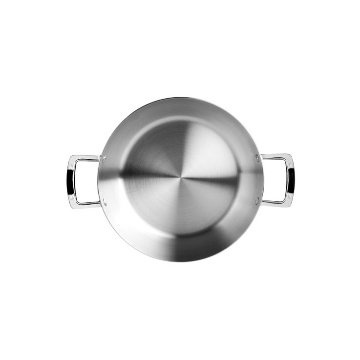 Poêle profonde avec poignées triply 32 cm en aluminium