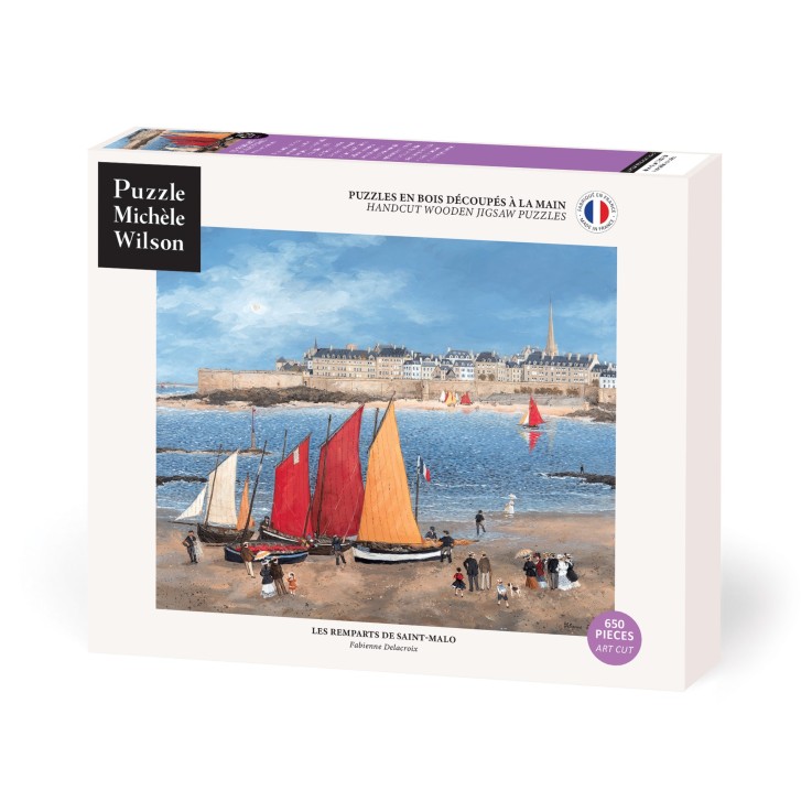 Puzzle en bois 650 pièces Les remparts de Saint-Malo