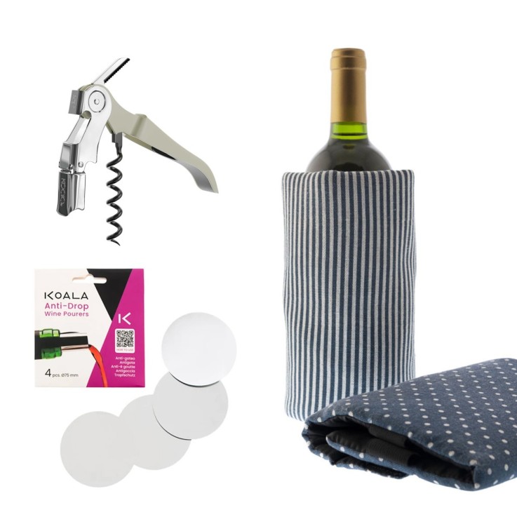 Set initiation 3 pièces pour la dégustation des vins - Bleu - Apérifun