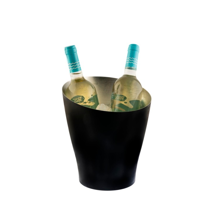 Seau à glace en métal 2 bouteilles (5 L) - Alloy Noir