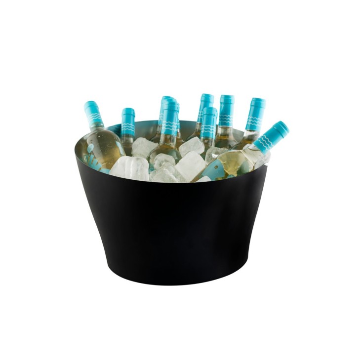 Seau à glace en métal 10 bouteilles (20 L) - Alloy Noir