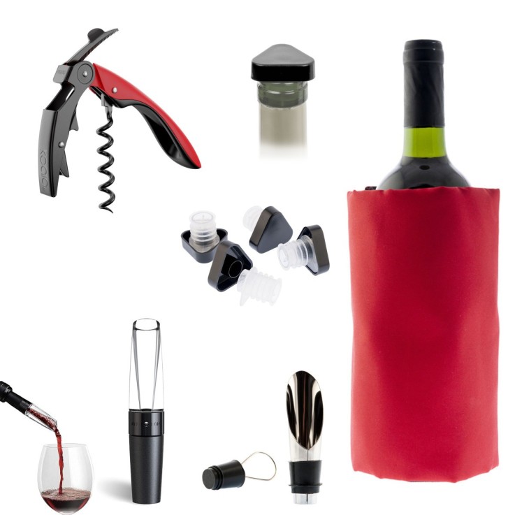 Set prestige 6 pièces pour dégustation des vins - Rouge - Apérifun