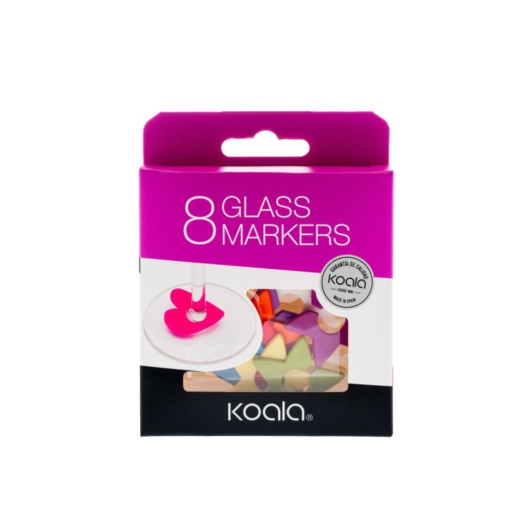 Lot de 8 marqueurs de verre star - Tag