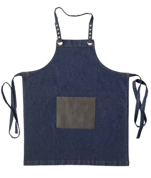 Tablier en tissu denim avec...