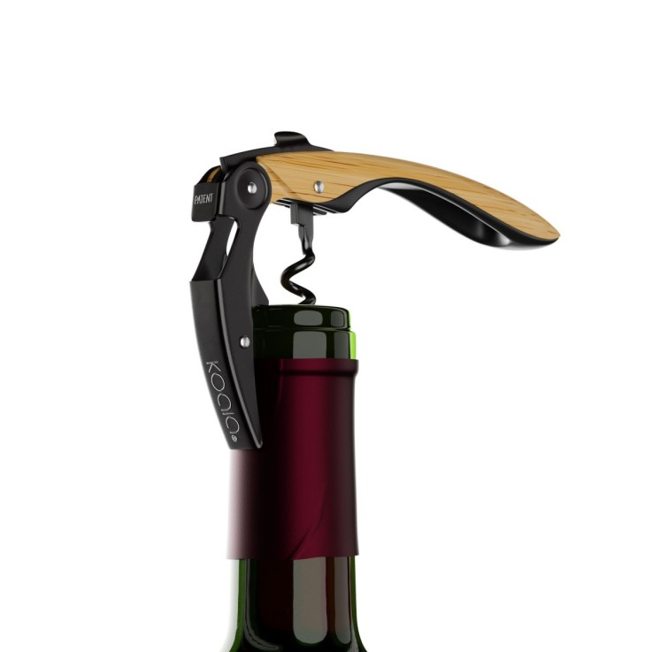 Tire-bouchon double levier high tech Bois - Pop