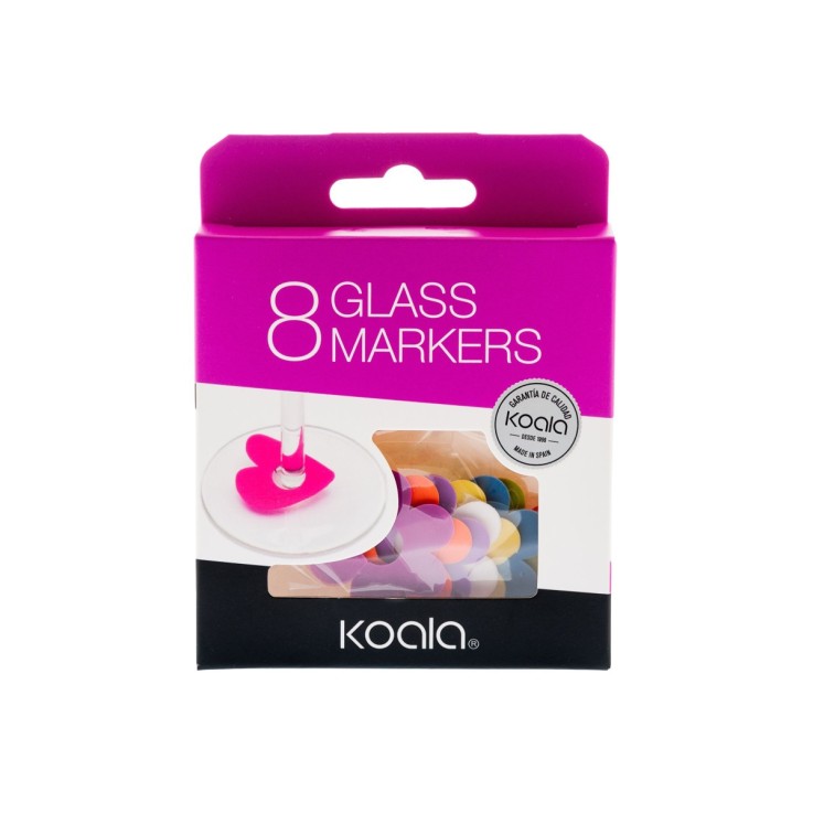 Lot de 8 marqueurs de verre daisy - Tag