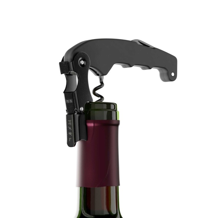 Coffret avec tire-bouchon High Tech et aérateur de vin - Uncork Noir